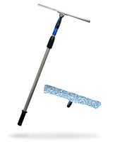 Kombi-Set Teleskopstange mit Fenstereinwischer & Abzieher