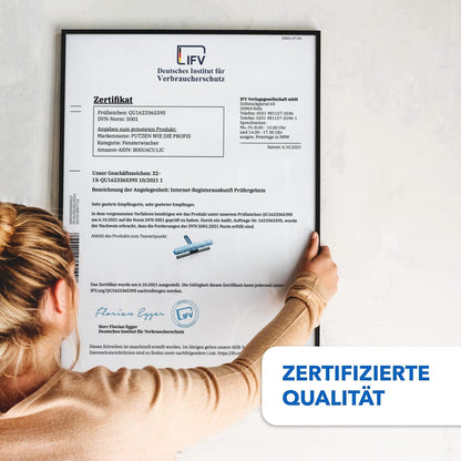 Fenster-Abzieher + Fensterwischer Set