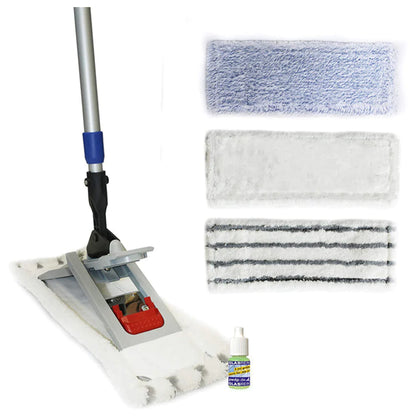 3er Set Profi-Wischmopps - Bodenwischer Dual, Soft & Twister