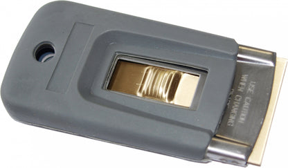 Sicherheitsschaber, ein- und ausziehbar mit Gummierung