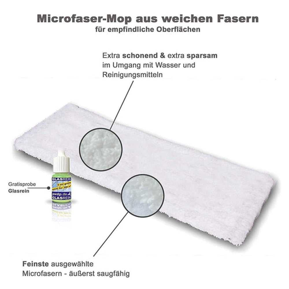 3er Set Profi-Wischmopps - Bodenwischer Dual, Soft & Twister