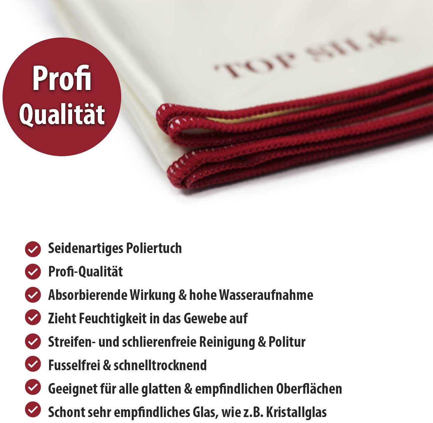 TOP Silk Glaspoliertuch zum Nachpolieren