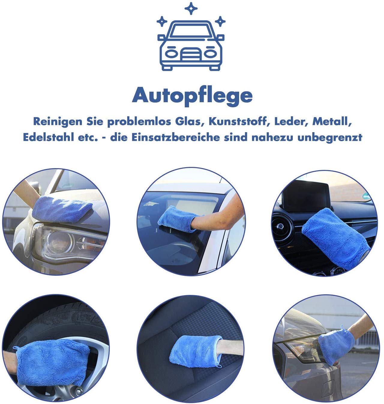 Profi Ultra-Mikrofaser Reinigungshandschuh