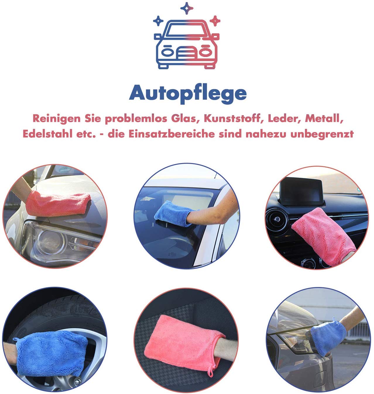 Profi Ultra-Mikrofaser Reinigungshandschuh