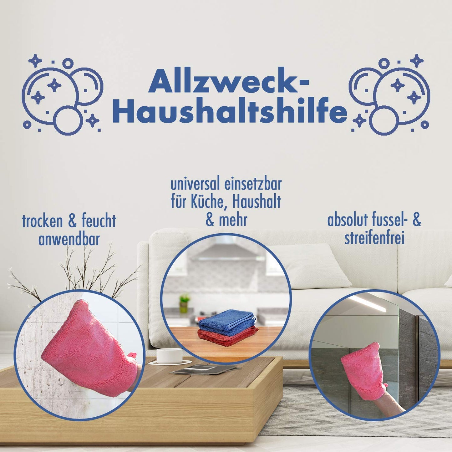 Profi Ultra-Mikrofaser Reinigungshandschuh