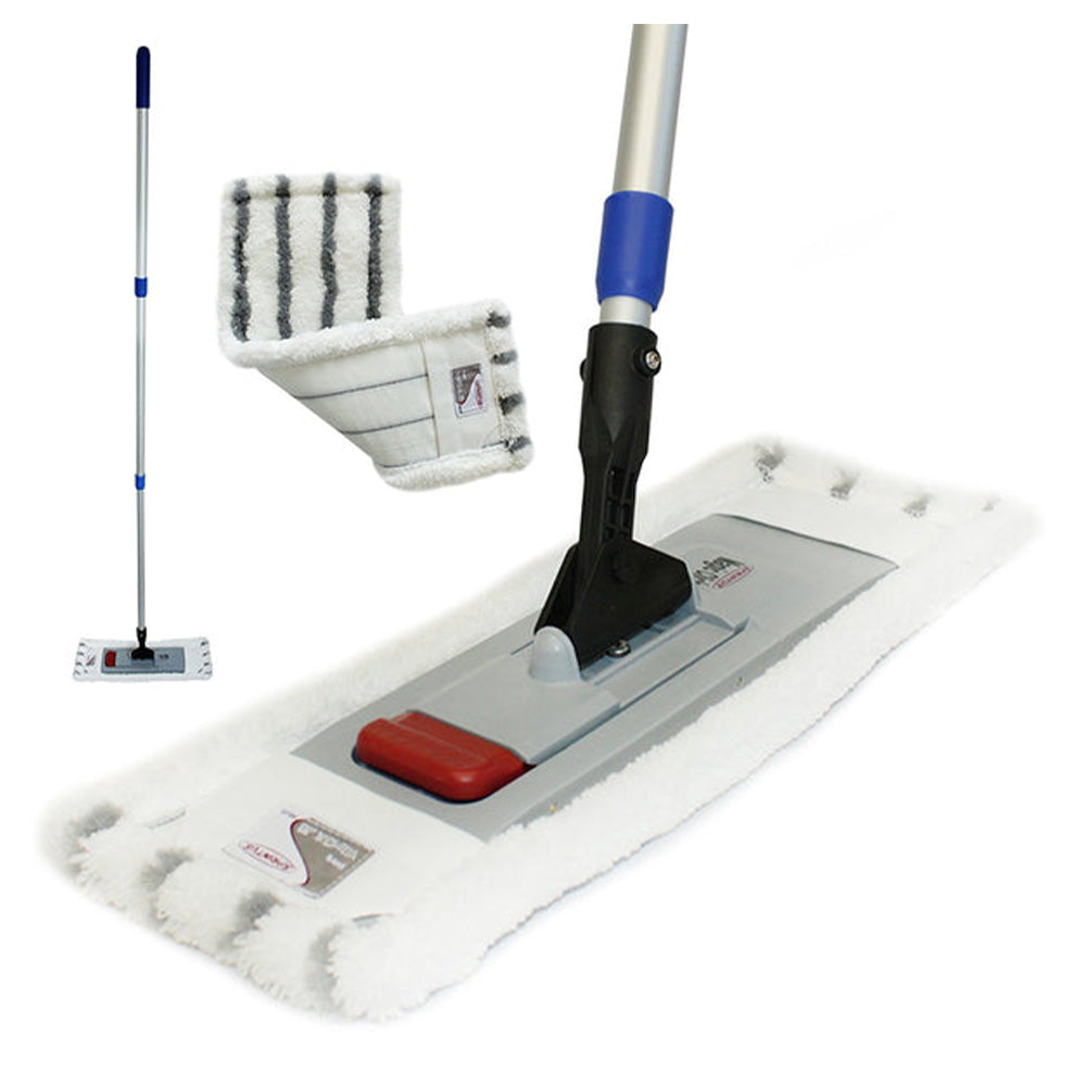 3er Set Profi-Wischmopps - Bodenwischer Dual, Soft & Twister