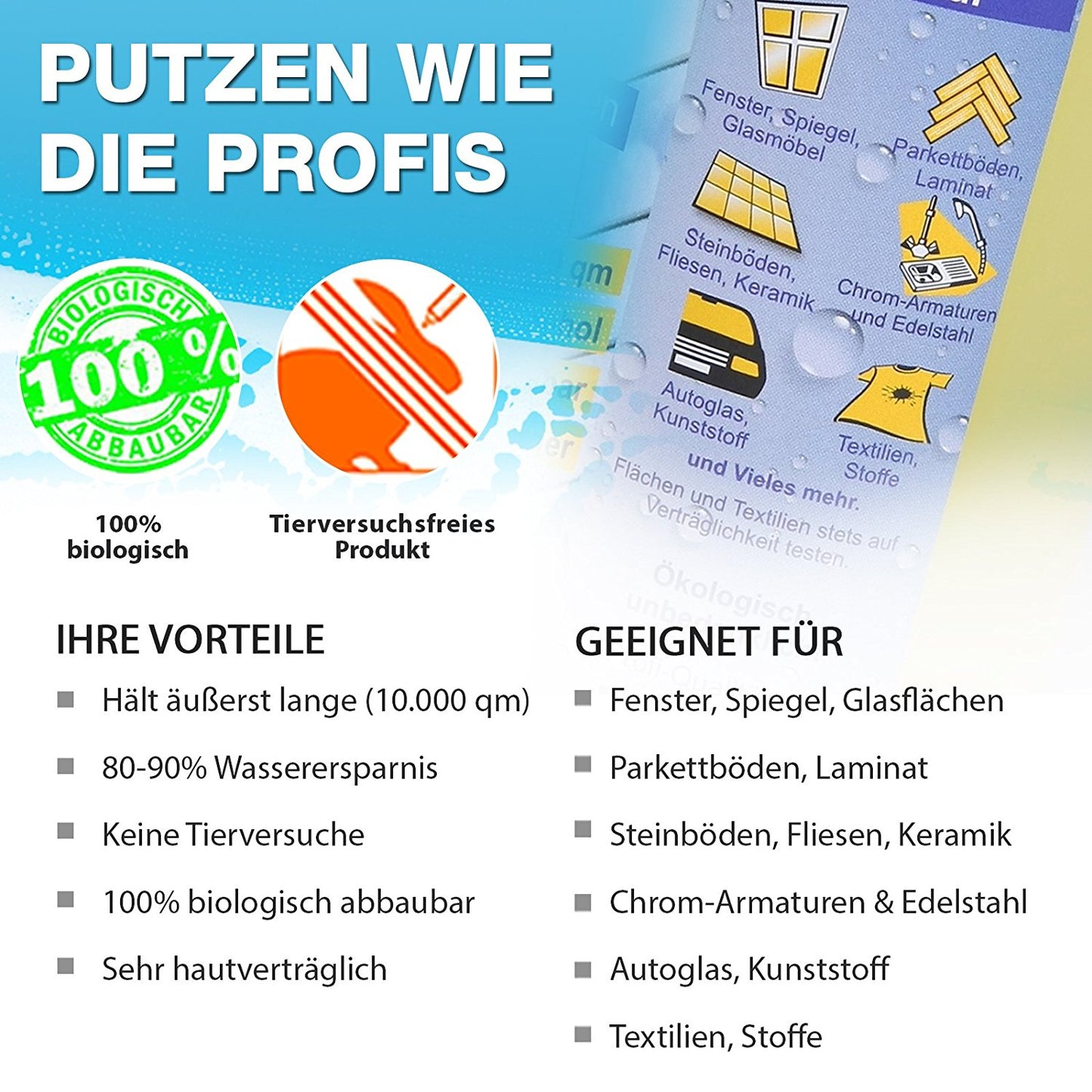Profi-Glasreiniger Hochkonzentrat
