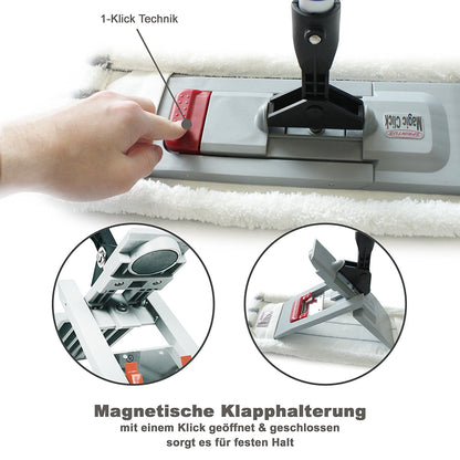 Profi Bodenwischer-Set Dual inkl. Wischmop + Microfaserbezug