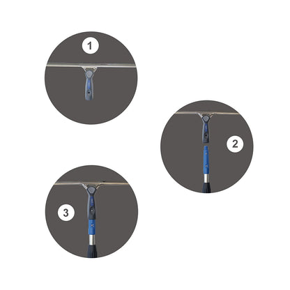 Profi Kombi-Set Teleskopstange mit Fensterabzieher