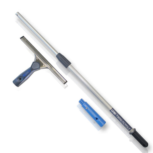 Kombi-Set Teleskopstange mit Fensterabzieher